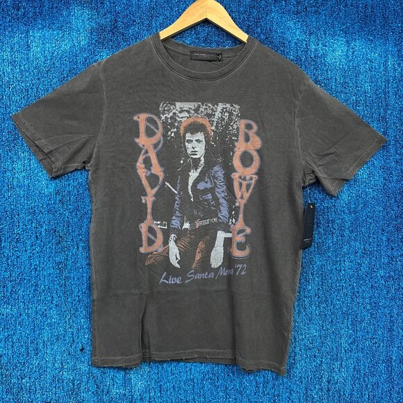 David Bowie 72 Live at Santa Monica Oversize Rock Show Tee M - Picture 1 of 4